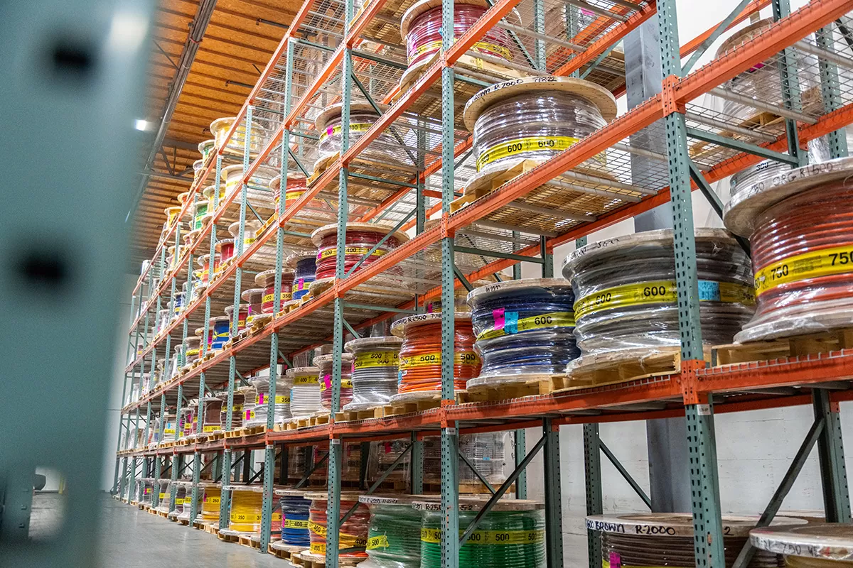 Warehouse with stock