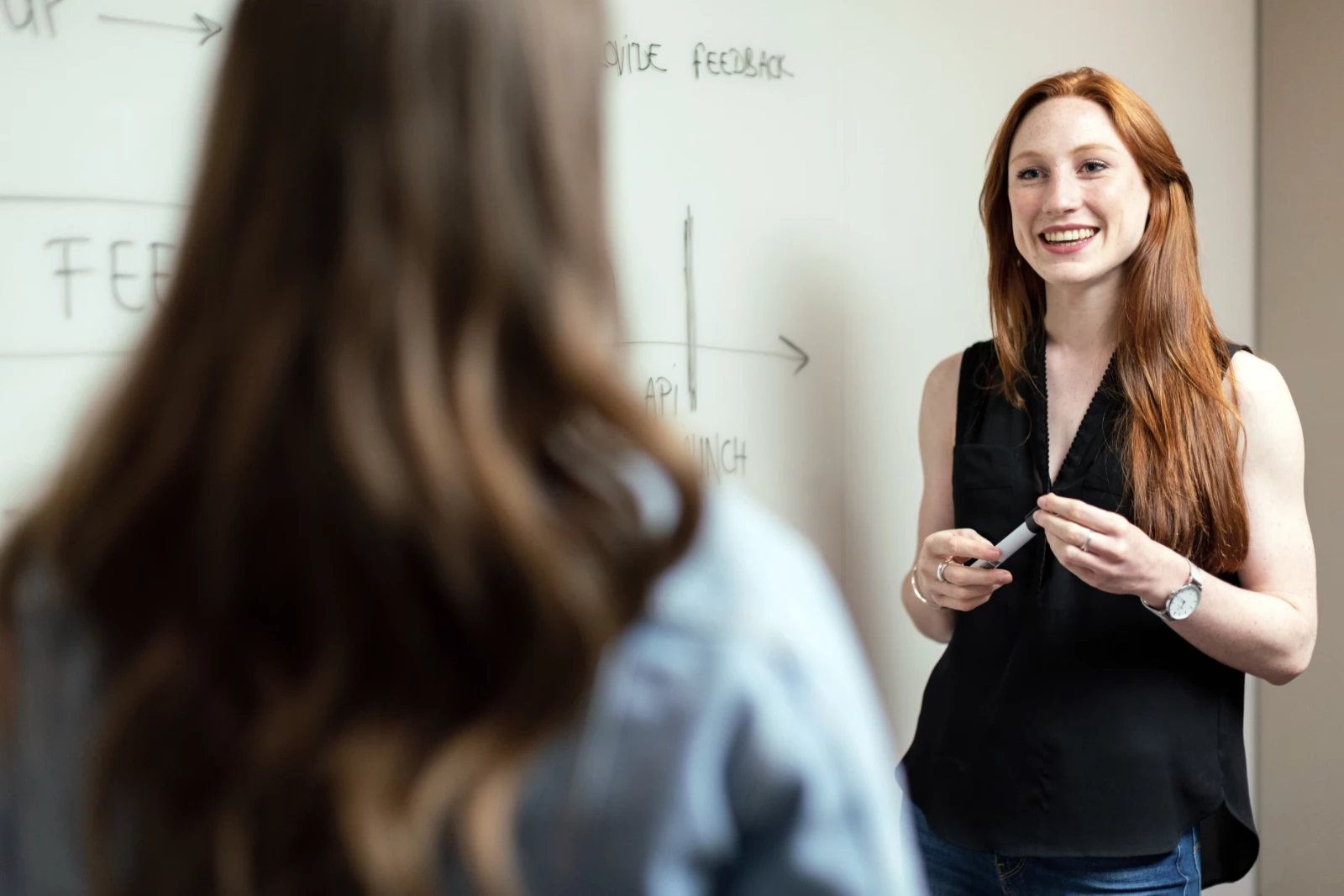 Female engineers in a meeting